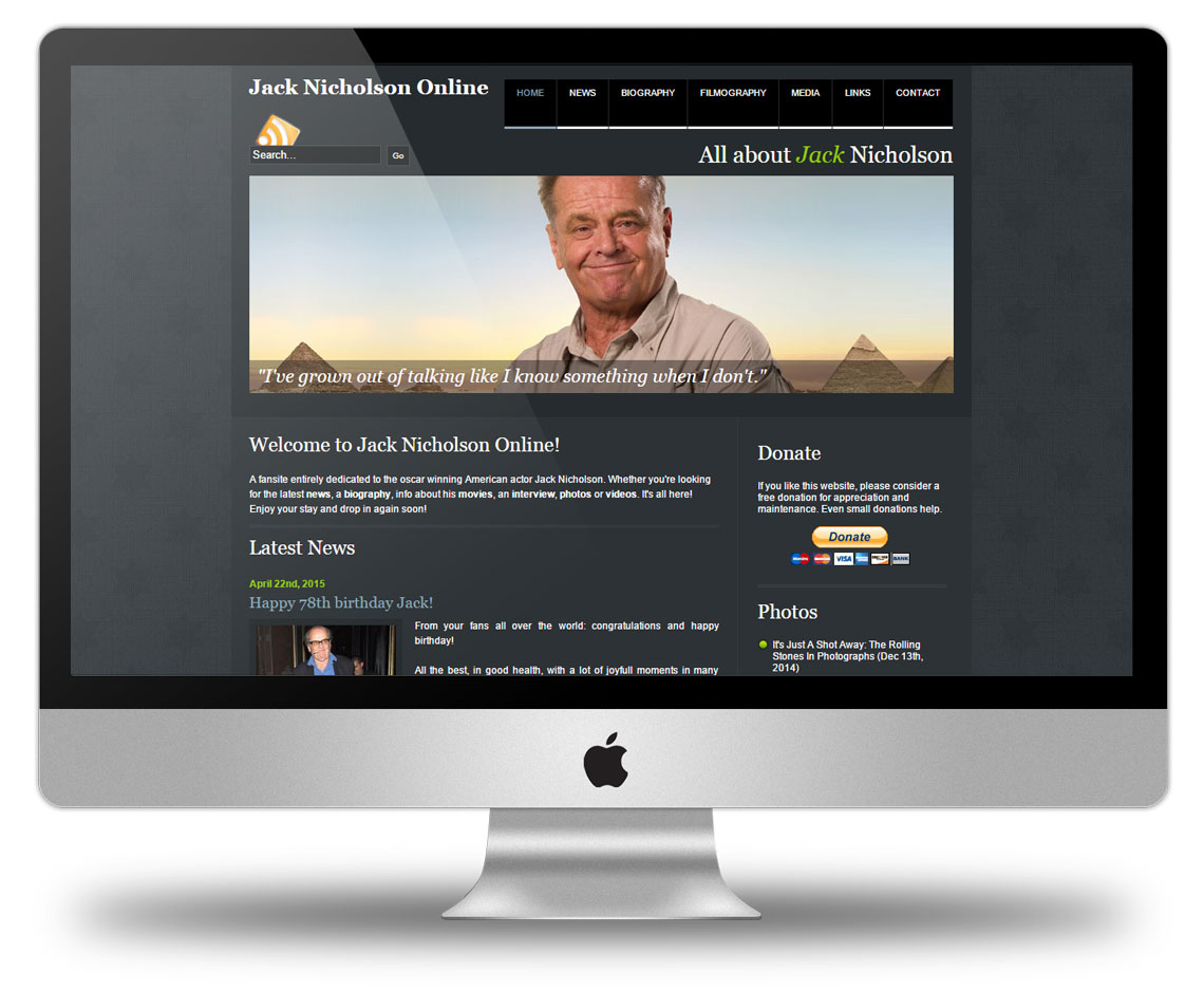 Jack Nicholson Online